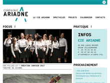 Tablet Screenshot of cie-ariadne.fr